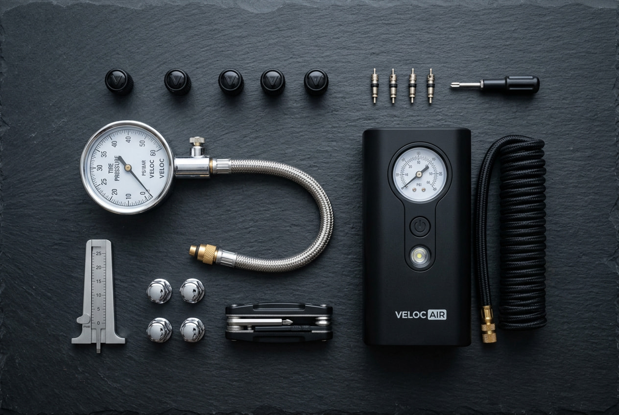 Manómetro de presión de neumáticos