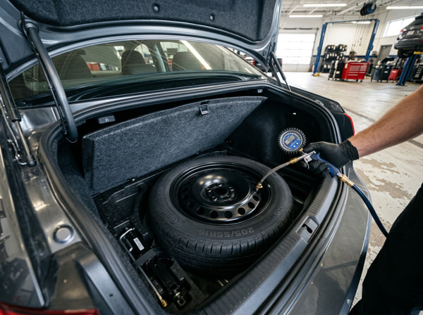 Presión de la rueda de repuesto