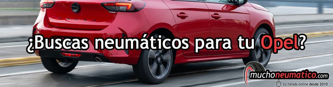 Un coche Opel con sus neumáticos