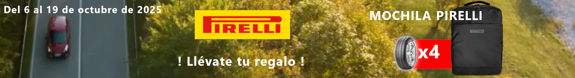 Pirelli te premia Mochila
